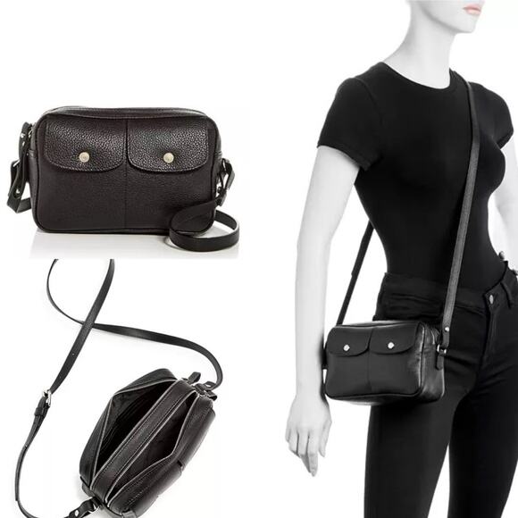 Rare‎ Longchamp Le Foulonne Leather Crossbody Bag in black - Picture 7 of 8